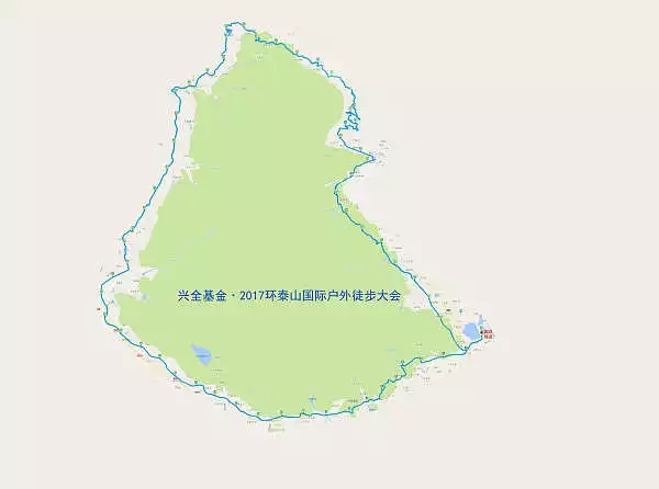 (环泰山户外徒步大会地图)